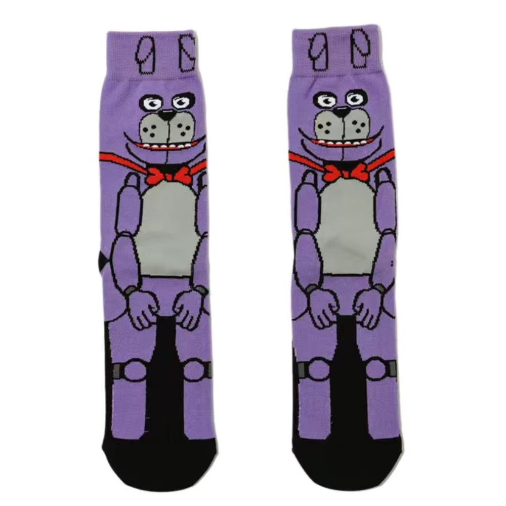 FNAF Five Nights At Freddy’s Socks - set of 3 - 1 size fits US 7-10 - Picture 3 of 7
